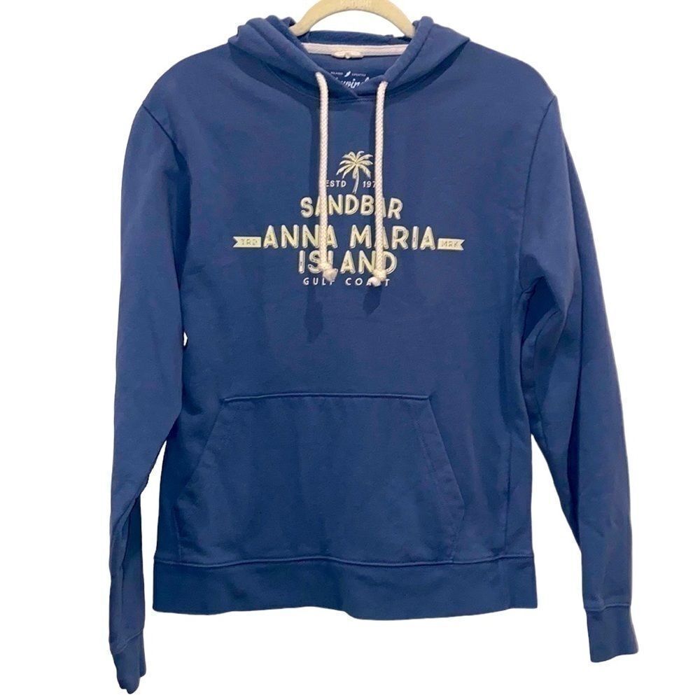 Unwind League Relaxed Lifestyle Blue Casual Beachy Hoodie Sweatshirt Gulf Coast